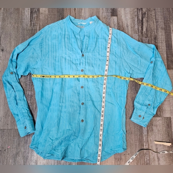 💜Caribbean Womens Shiert Size L Color Teal⚘️ - Picture 6 of 6
